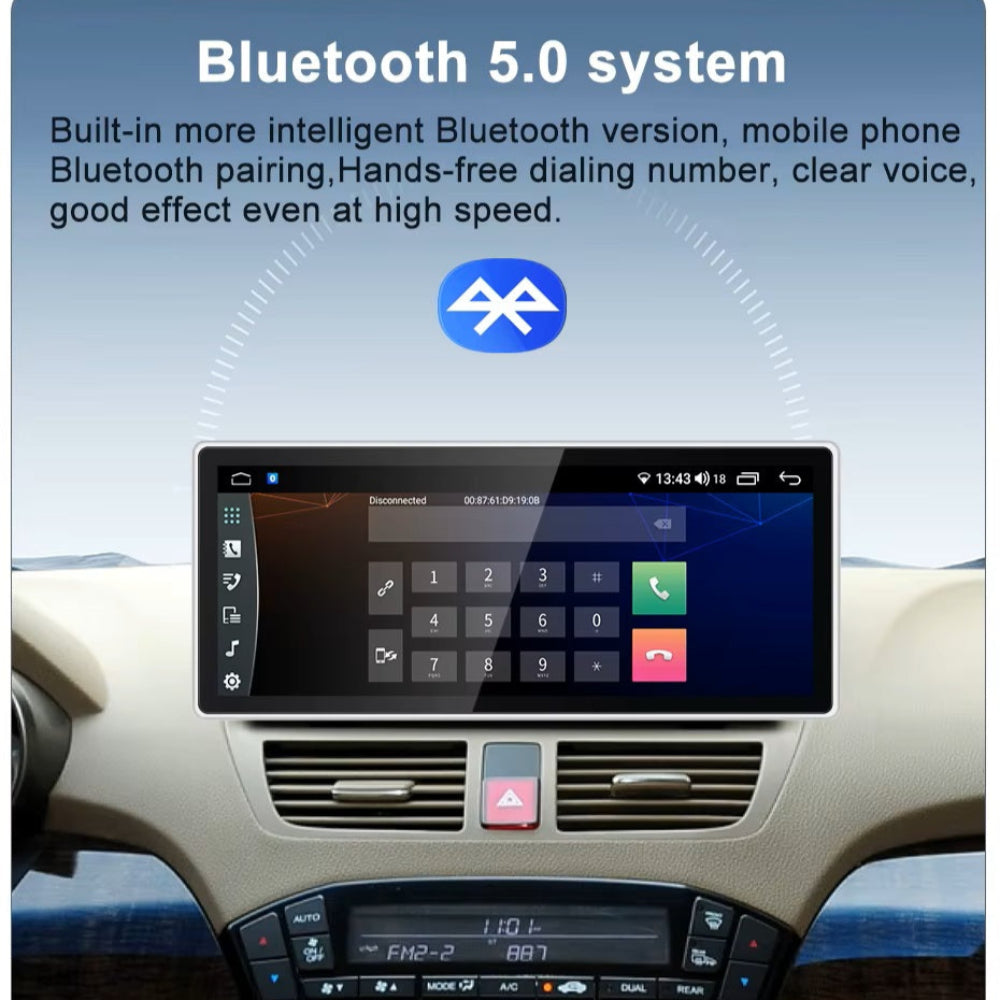 12.3 inch For Honda Acura MDX 2013-2017 Infotainment Navigation System Car Multimedia Touch Screen Head Unit Android14 Car Radio GPS