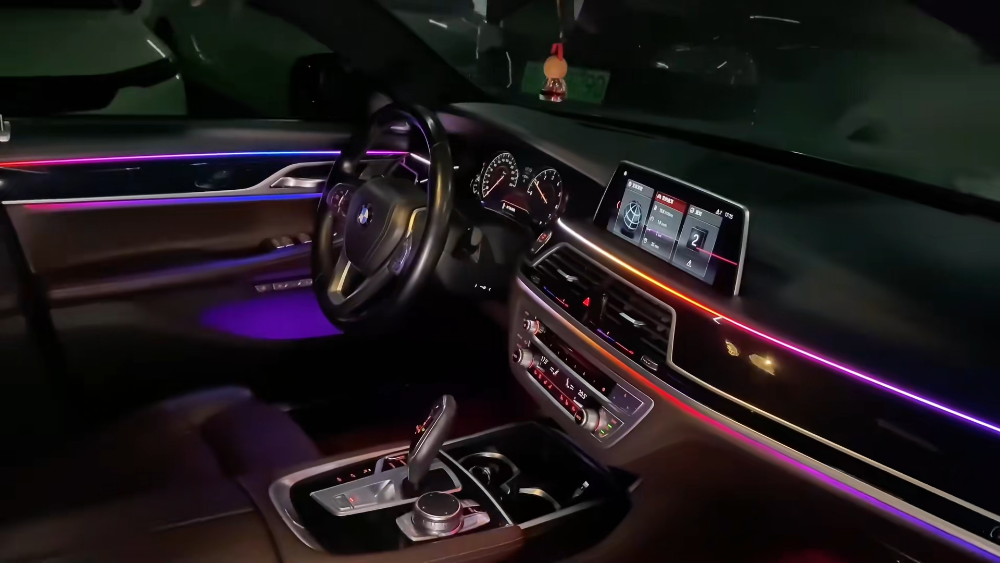 For BMW 7 Series G11 G12 2015-2023 256 Colors Symphony LED Car Interior Ambient Lighting Atmosphere Strip Accessories Upgrade