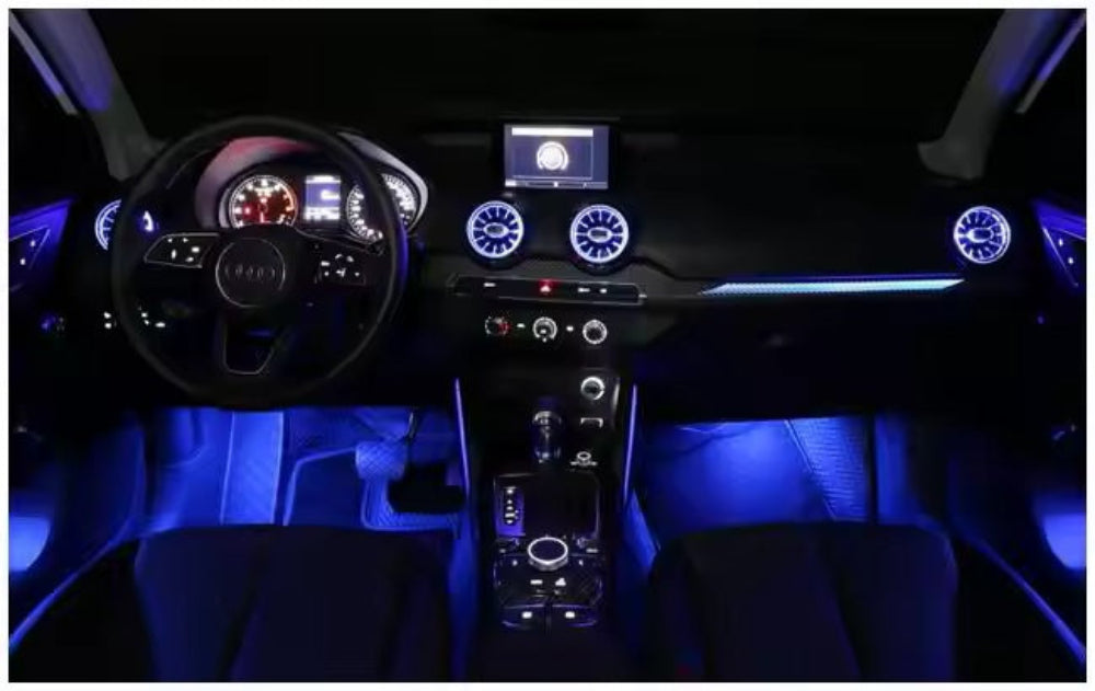Upgrade 256 Colors Symphony or RGB Led Car Interior Ambient Lighting Decoration for Audi Q2 2019-2024 Atmosphere Strip Accessories
