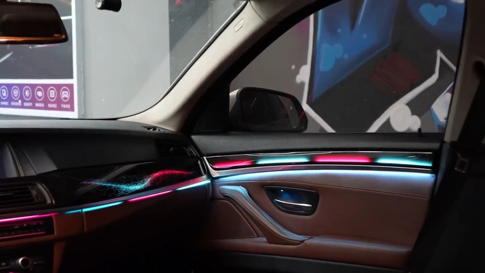 256 Colors Symphony LED Car Interior Ambient Lighting for BMW 5 Series F10 F11 F18 2011-2017 Atmosphere Strip Accessories