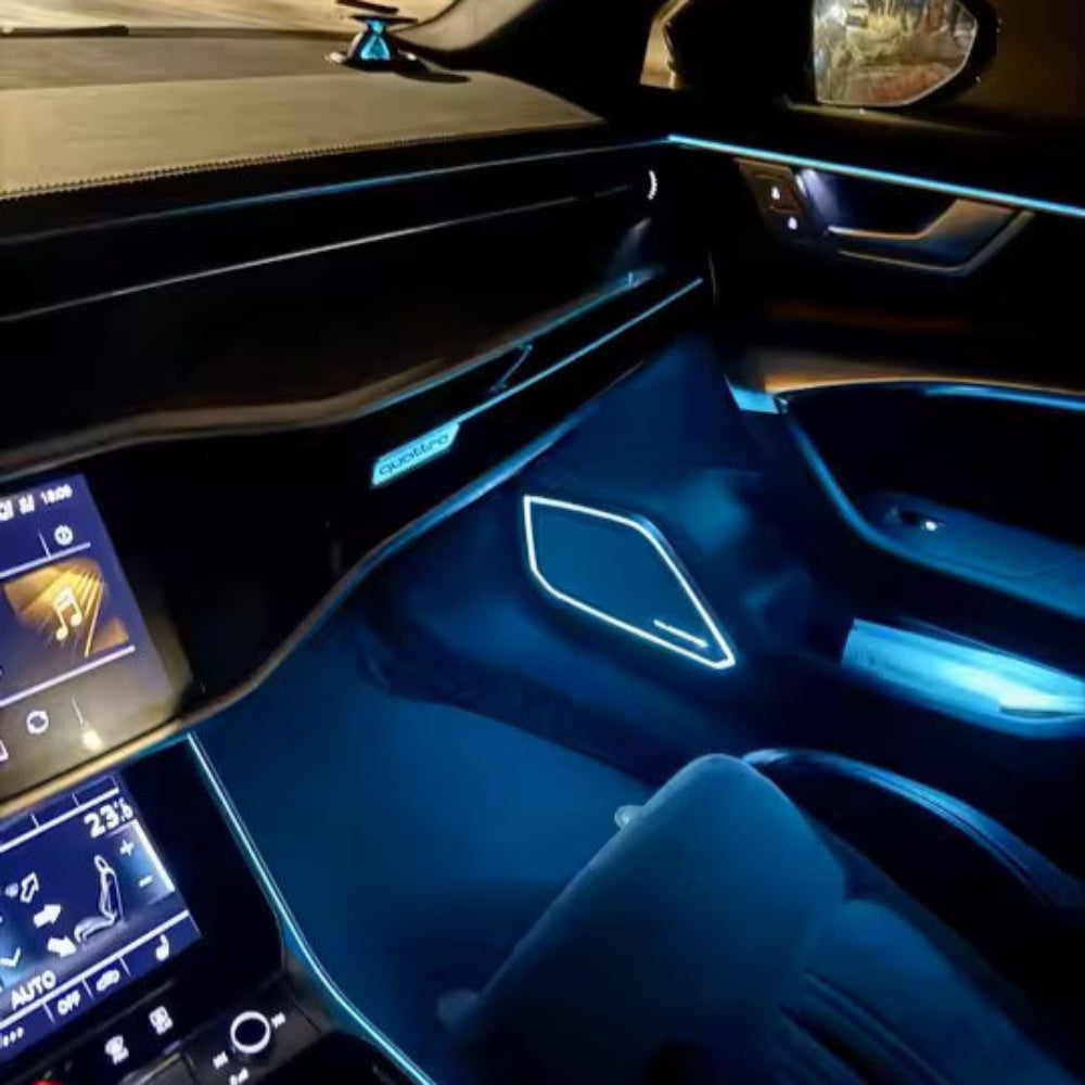 Full Set Car Interior Ambient Lighting for Audi A6 A7 C8 2019-2024 Upgrade Light Kit Dashboard Center Console Door Trim