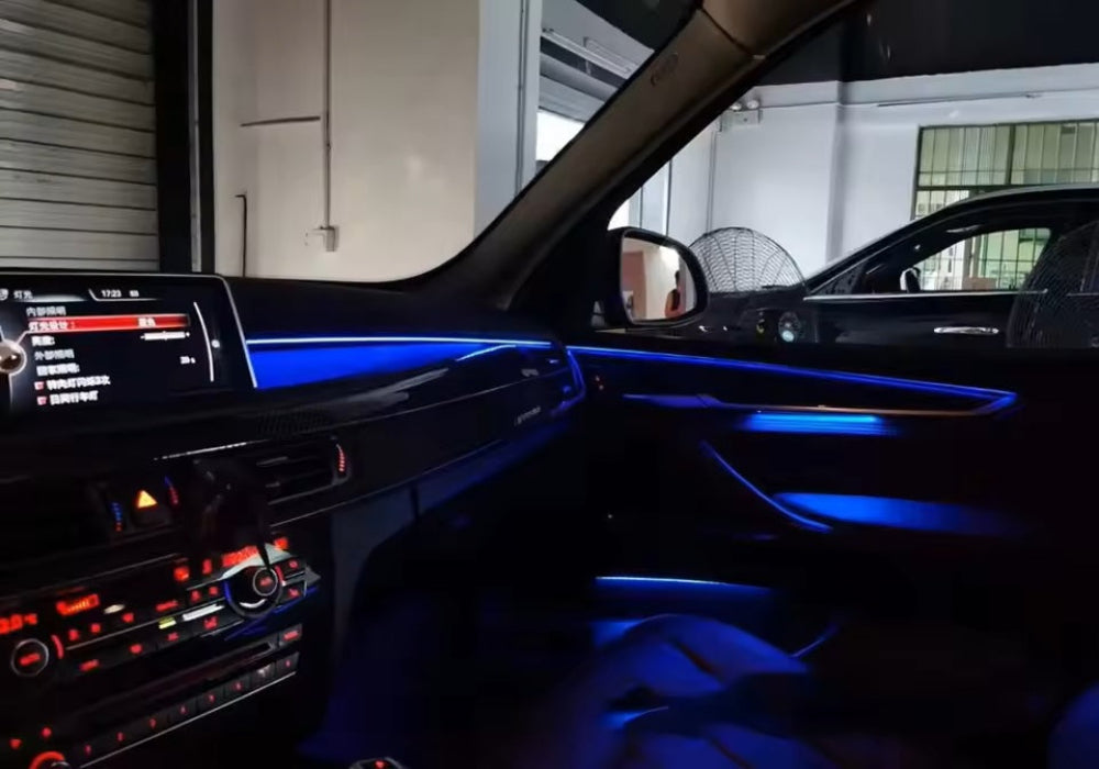 64 Colors Ambient Lighting for BMW X5 X6 F15 F16 2014-2018 Interior Lights LED Door Speaker Cover Accessories
