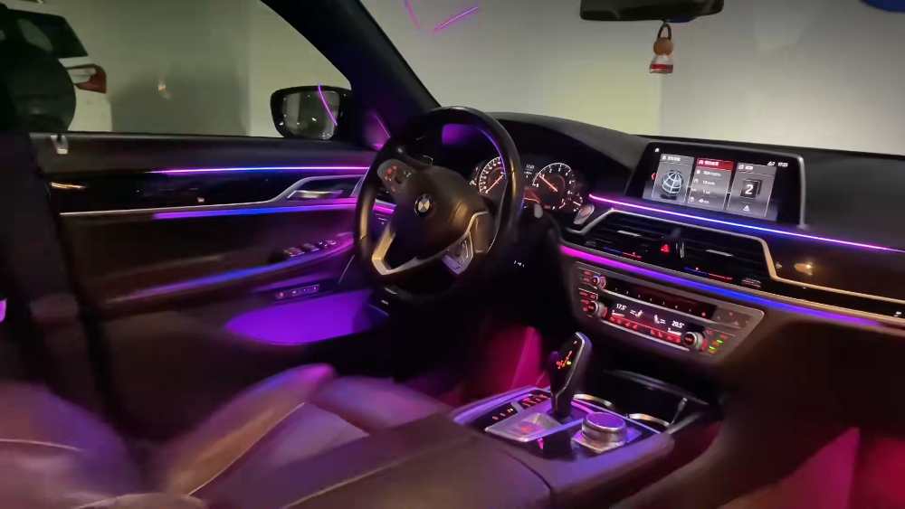 For BMW 7 Series G11 G12 2015-2023 256 Colors Symphony LED Car Interior Ambient Lighting Atmosphere Strip Accessories Upgrade