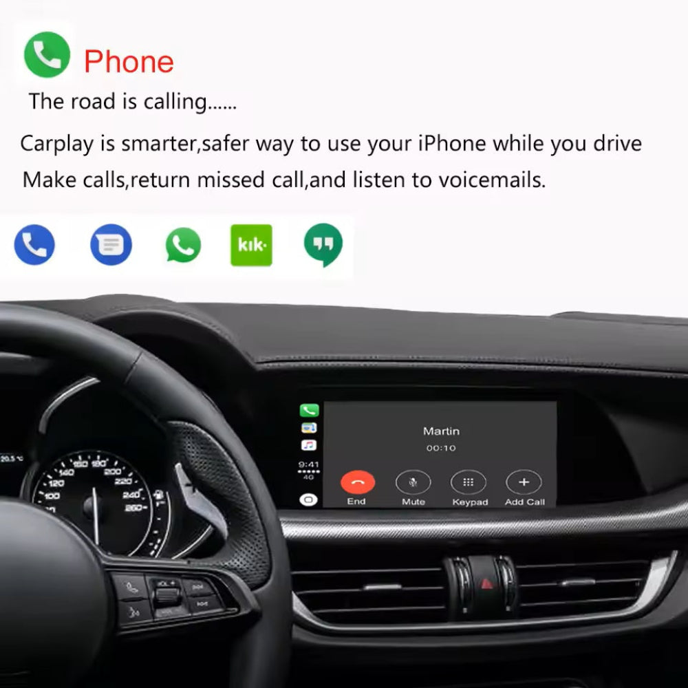 OEM Wireless Apple CarPlay & Android Auto Upgrade Module for Alfa Romeo Stelvio / Giulia /Giulietta 2014-2019 Retrofit Automotive Interface