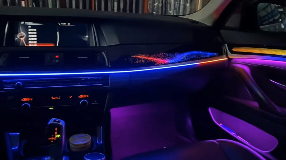 256 Colors Symphony LED Car Interior Ambient Lighting for BMW 5 Series F10 F11 F18 2011-2017 Atmosphere Strip Accessories