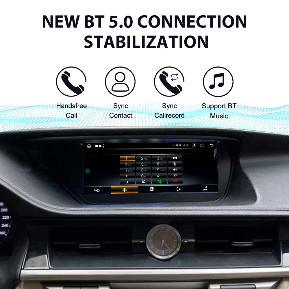 12.3 inch For Lexus ES 2013-2018 Linux Infotainment Navigation System Car Multimedia Touch Screen Head Unit Car Radio GPS