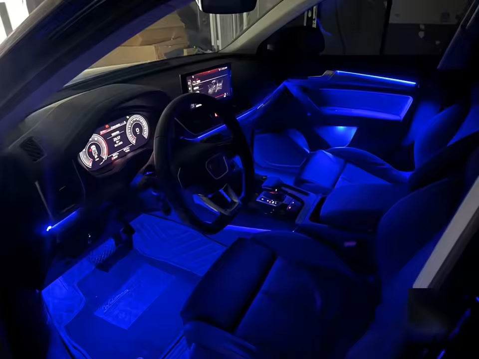 Upgrade 256 Colors Symphony Led Car Interior Ambient Lighting Decoration for Audi Q5 2018-2020 Atmosphere Strip Accessories