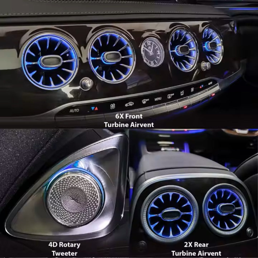 Full Set 64 Colors Ambient Light Kit for Mercedes Benz S-Class W222 2014-2020