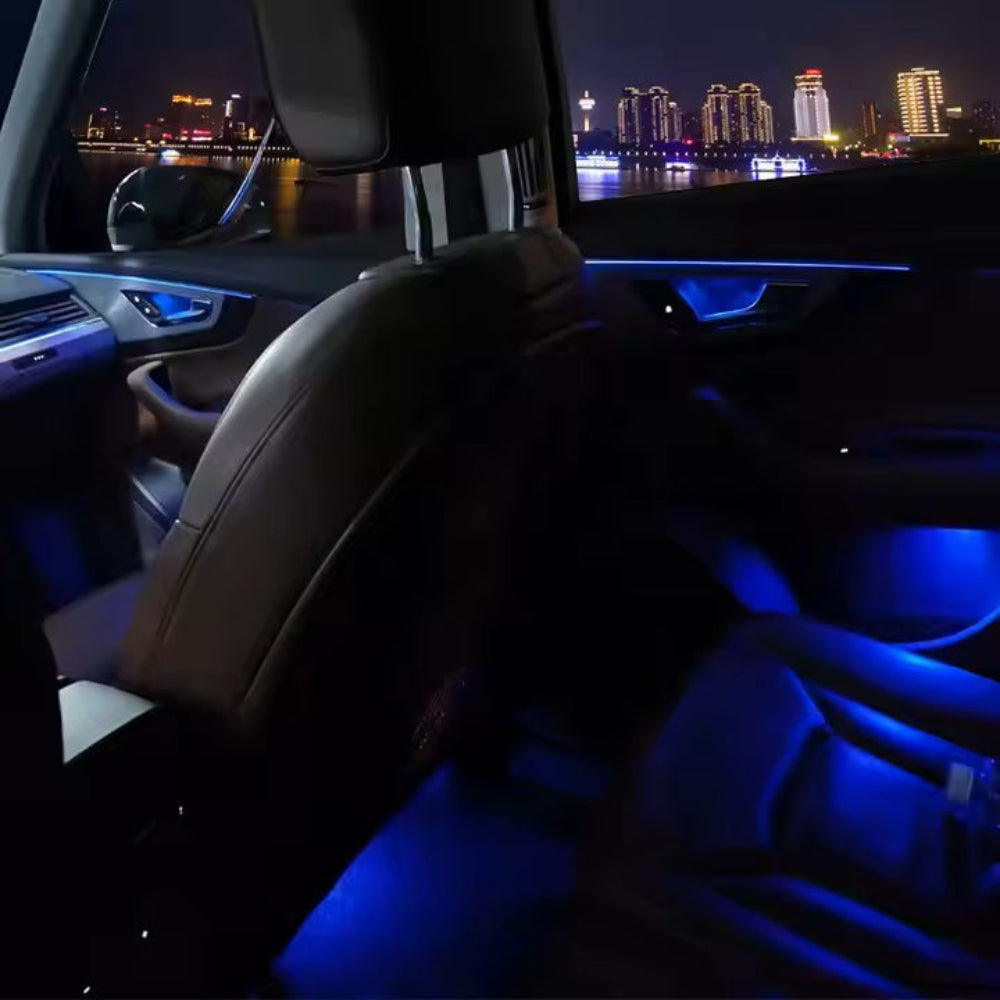 64 Colors Dynamic Ambient Lighting for Audi Q7 2020-2025 MMI Screen Control Interior LED Lighting Upgrade