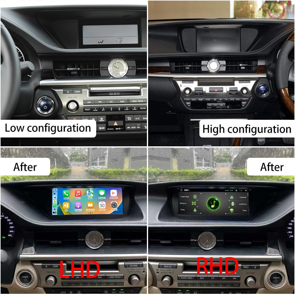 12.3 inch For Lexus ES 2013-2018 Linux Infotainment Navigation System Car Multimedia Touch Screen Head Unit Car Radio GPS