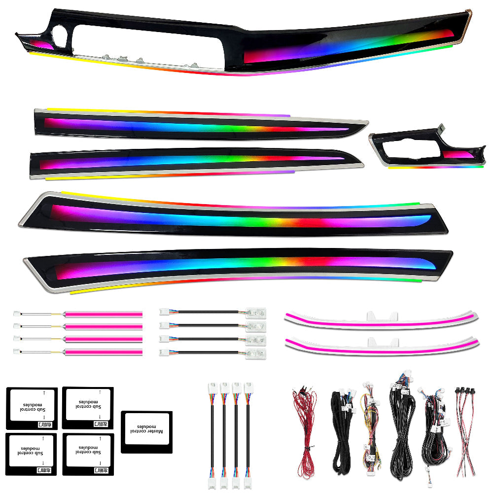 256 Colors Symphony LED Car Interior Ambient Lighting for BMW 5 Series F10 F11 F18 2011-2017 Atmosphere Strip Accessories