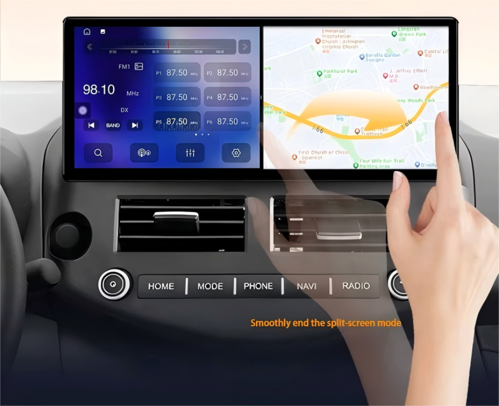 12.3 inch For Toyota 4runner 2007-2021 Infotainment Navigation System Car Multimedia Touch Screen Head Unit Android14 Car Radio GPS