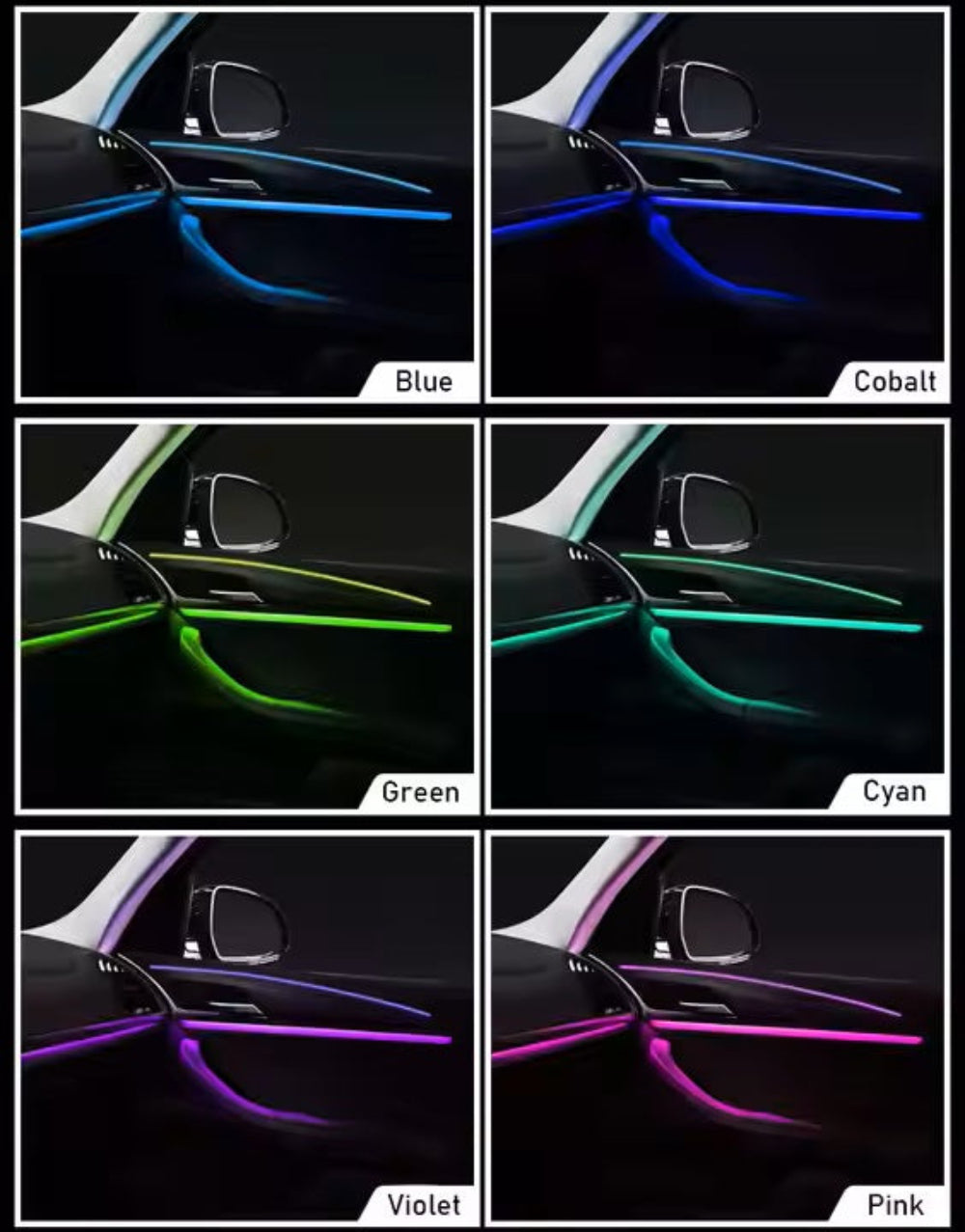 For BMW X3 X4 G01 G02 2018 - 2023 Ambient Lighting Upgrade Kit Interior LED Light Trim Accessories Atmosphere Lamp