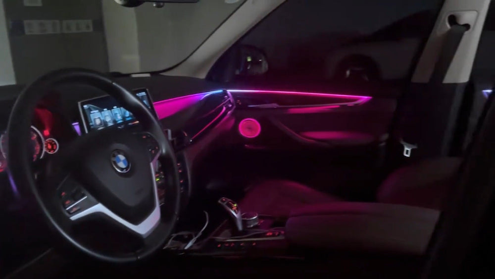 64 Colors Ambient Lighting for BMW X5 X6 F15 F16 2014-2018 Interior Lights LED Door Speaker Cover Accessories