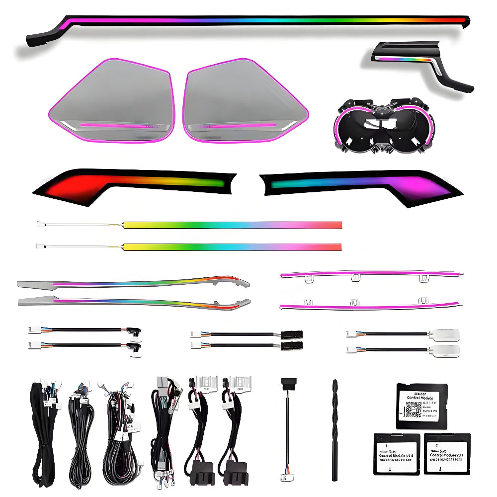 Upgrade 256 Colors Symphony Led Car Interior Ambient Lighting Decoration for Audi A5 B9 2017-2024 Atmosphere Strip Accessories