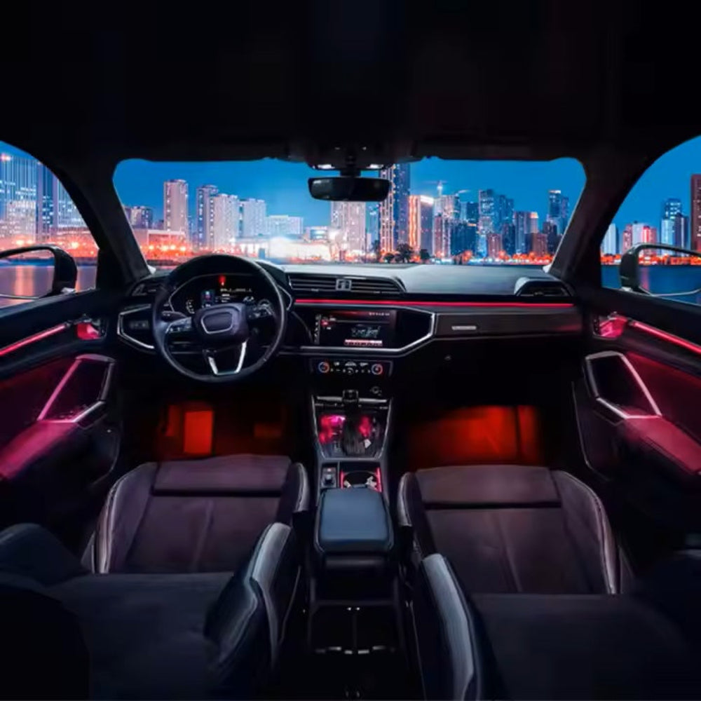 Upgrade 256 Colors Symphony Led Car Interior Ambient Lighting Decoration for Audi Q3 2019-2023 Atmosphere Strip Accessories