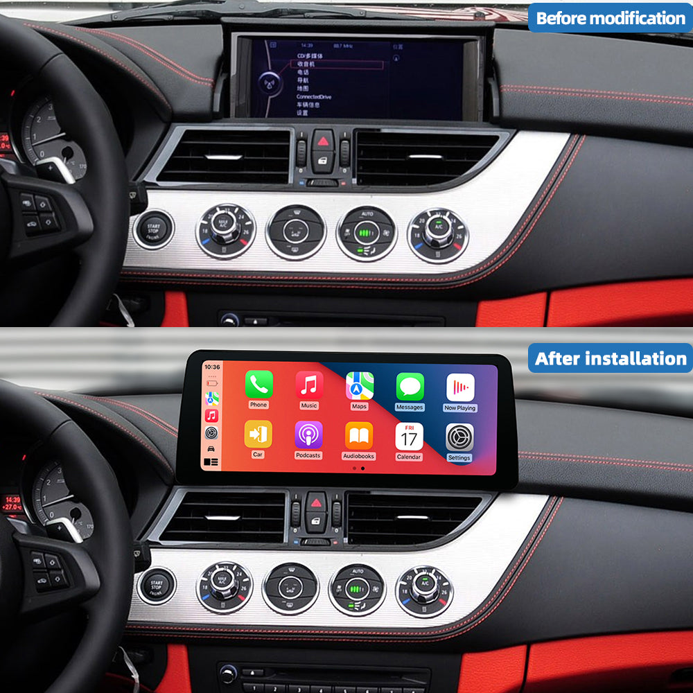10.25"/12.3" Touch Screen Apple CarPlay Android Auto Upgrade for BMW Z4 E89 2009–2019 – Wireless, Plug-and-Play