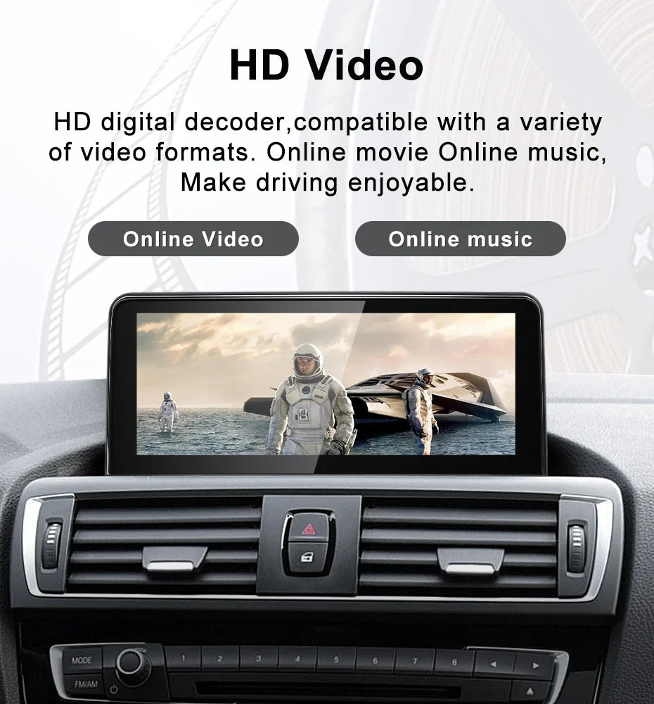 For BMW 1series F20 F21 NBT Snapdragon665 Wireless Carplay AUTO Android 13 Car GPS Navi Stereo Multimedia Head Unit Radio Blueto