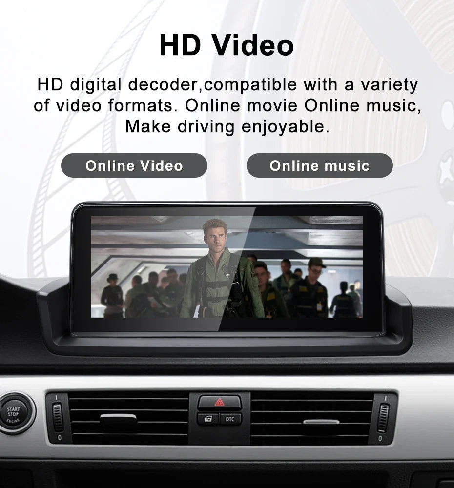 For BMW 3Series E90 E91 E92 Snapdragon665 10.25inch Touch Screen Wireless Carplay Android 13 Stereo Multimedia Head Unit Radio AUTO Bluetooth