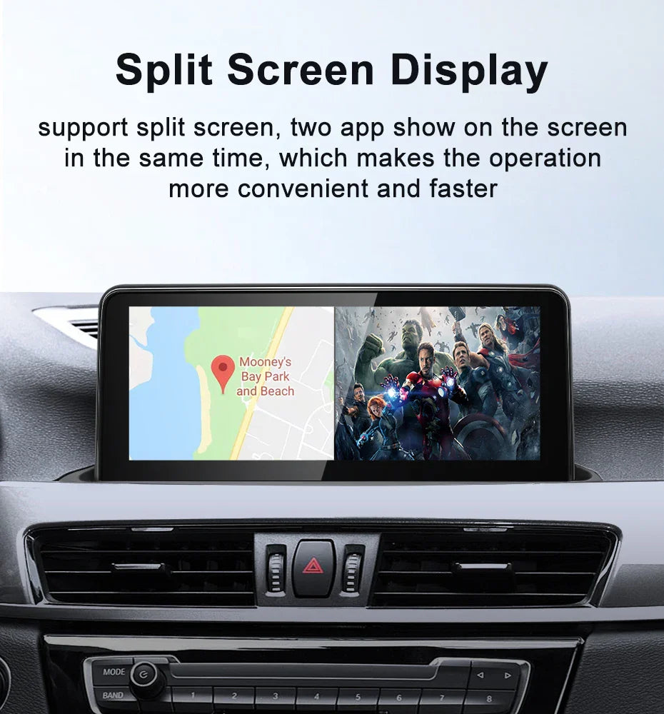 For BMW X1 F48 X2 Snapdragon665 10.25 inch Wireless Apple Carplay Auto Android 12 Car Multimedia Head Unit Radio Bluetooth NBT