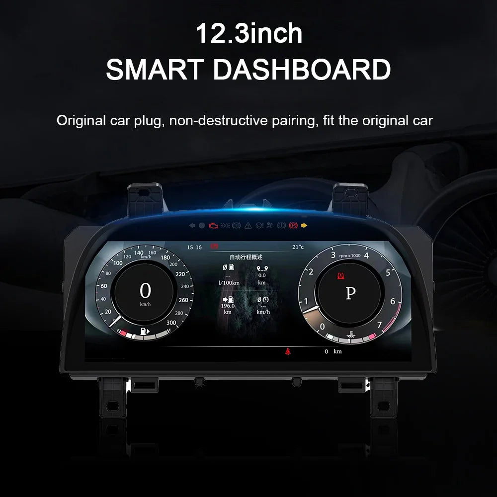 For Land Rover Discovery 4/ Range Rover Sport 2010-2016 12.3" LCD Digital Dashboard Cluster Car Panel Speedometer Virtual Cockpit
