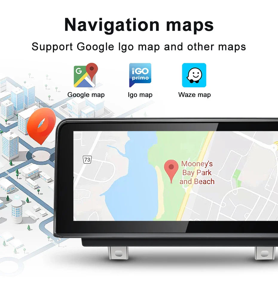 For BMW 1series F20 F21 NBT Snapdragon665 Wireless Carplay AUTO Android 13 Car GPS Navi Stereo Multimedia Head Unit Radio Blueto