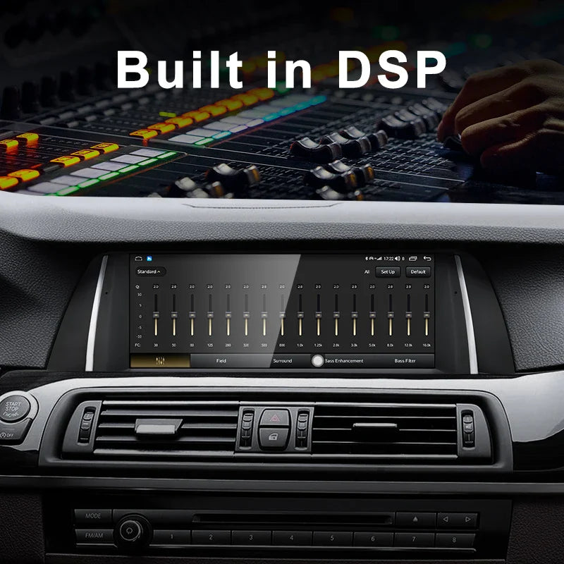 For BMW F10 F11 MTK8581 10.25 inch  DSP CarPlay AUTO 4G Android 11 Car GPS Stereo Multimedia Head Unit Radio Bluetooth CIC NBT