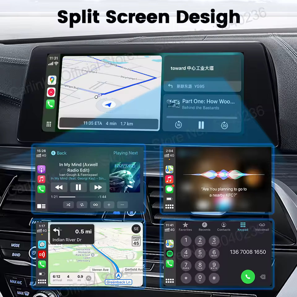 Carlinkit Mini Ultra – Ultra-Compact 2-in-1 Wireless CarPlay & Android Auto Adapter | USB-A/USB-C, 5.8 GHz Wi-Fi, OTA Firmware