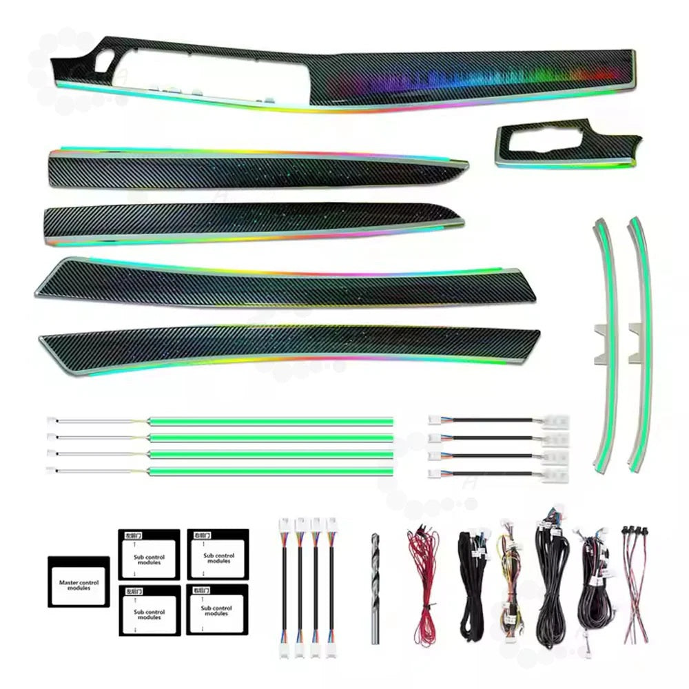 256 Colors Symphony LED Car Interior Ambient Lighting for BMW 5 Series F10 F11 F18 2011-2017 Atmosphere Strip Accessories