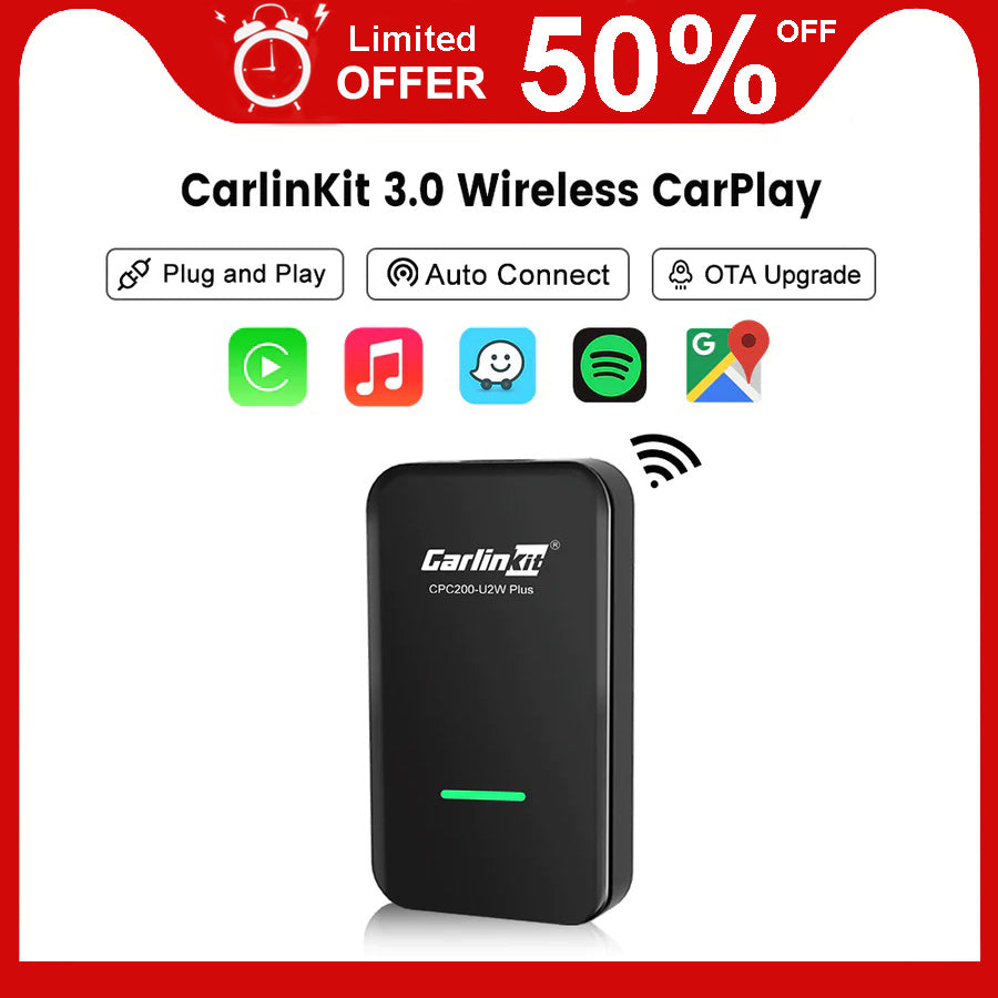 CarlinKit 3.0 Apple CarPlay Wireless Dongle Activator for wired carplay cars