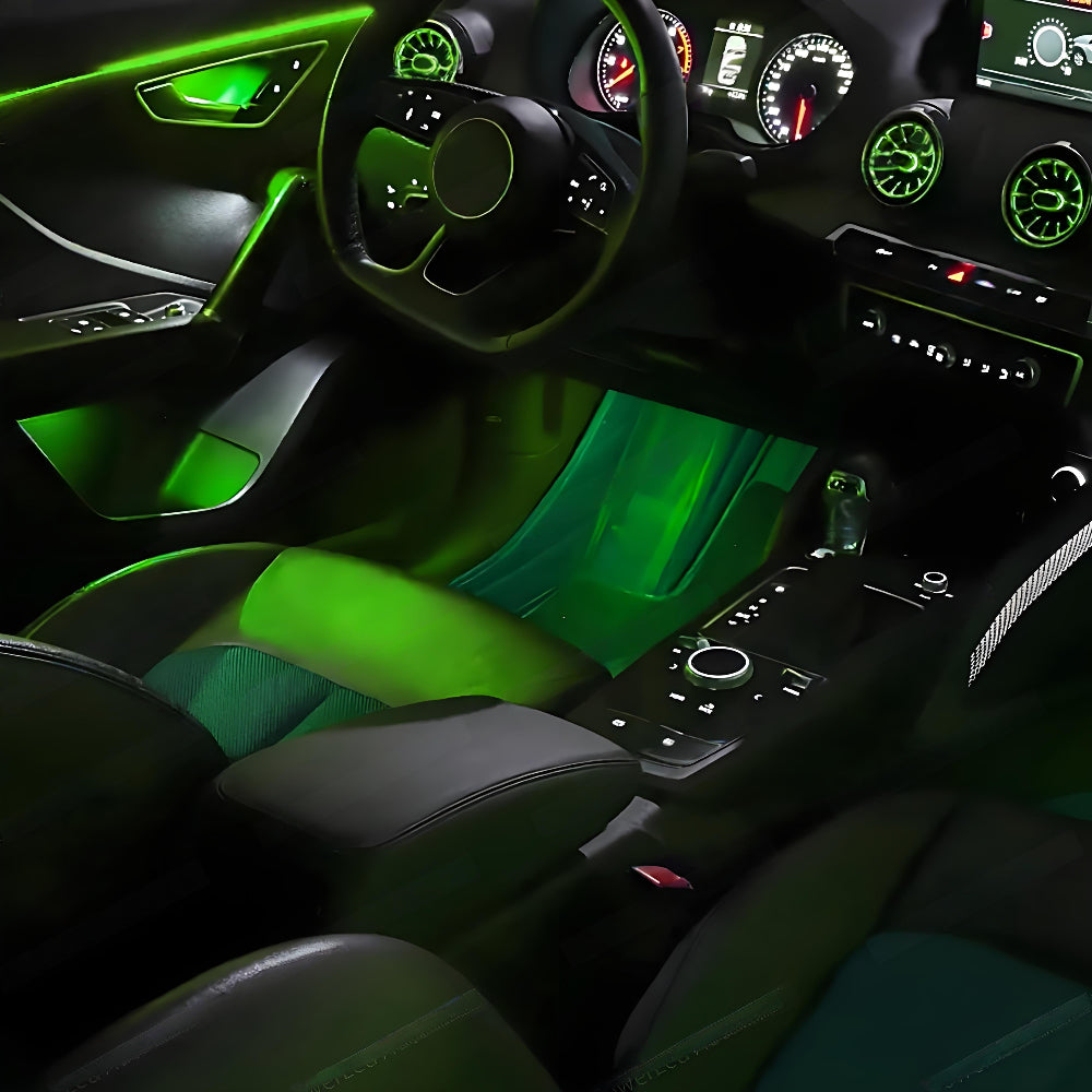 Upgrade 256 Colors Symphony or RGB Led Car Interior Ambient Lighting Decoration for Audi Q2 2019-2024 Atmosphere Strip Accessories