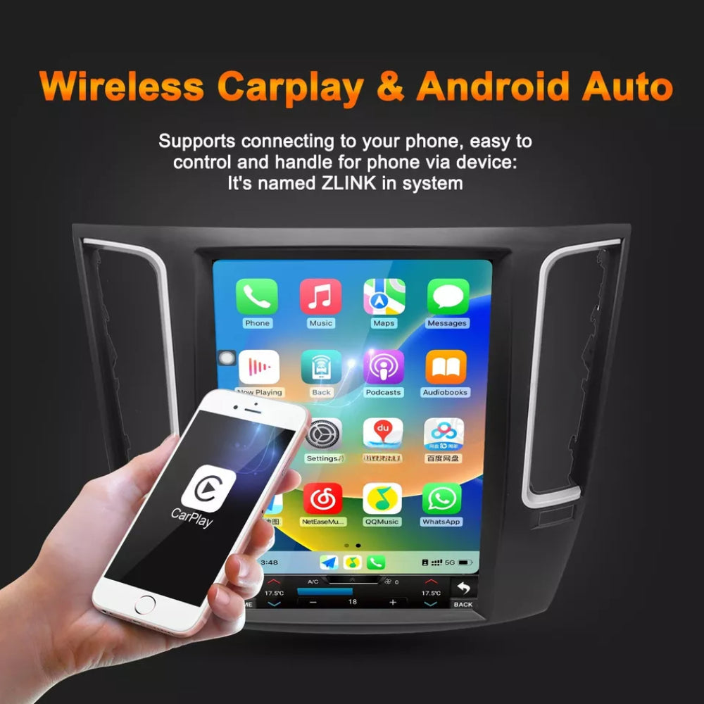 12.1" Qualcomm For Maserati Levante 2012-2020 Car Radio Stereo Carplay Upgrade Tesla Style Screen Android Auto GPS Navigation Multimedia Player