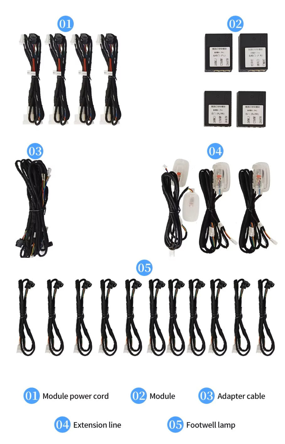 Full Set 64 Colors Ambient Light Kit for Mercedes Benz S-Class W222 2014-2020