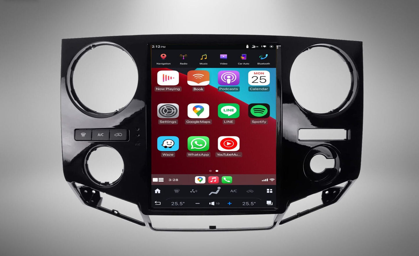 12.1" Tesla-Style Android Screen for Ford F-250 F-350 2009–2016 | Wireless CarPlay & Android Auto