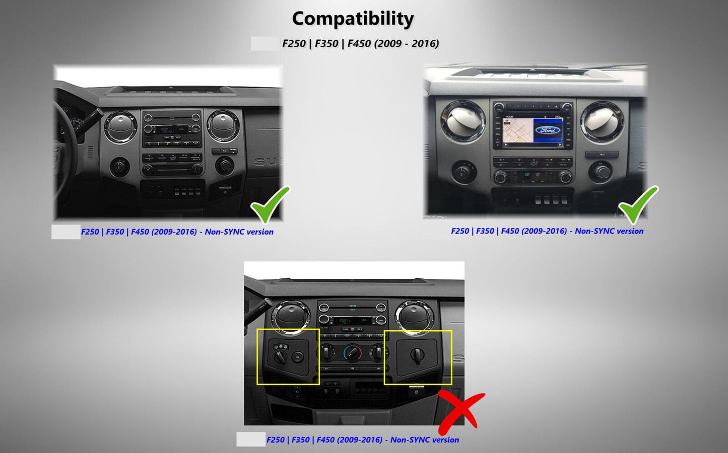 12.1" Tesla-Style Android Screen for Ford F-250 F-350 2009–2016 | Wireless CarPlay & Android Auto
