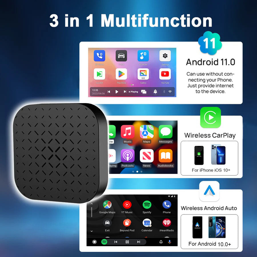 Android 11 Carlinkit Tbox Basic Netflix Ai Box Wireless Android Auto CarPlay QCM 2290 4-Cores 2G+16G For YouTube IPTV