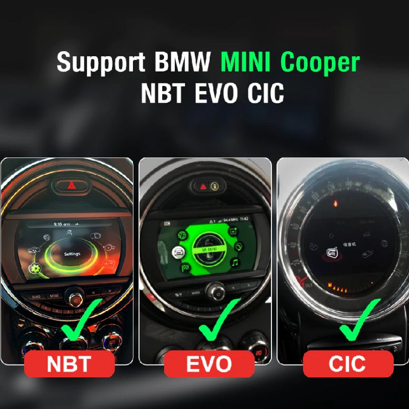 2022 Wireless Apple Carplay Module Android Auto Interface Retrofit For BMW MINI Cooper Carplay