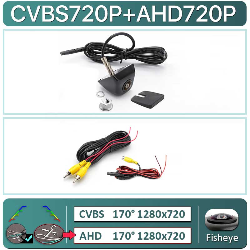 AHD 1920x1080P Car Camera 170 Degree Fish Eye Lens Starlight Night Vision HD Vehicle Rear View Camera backup Camera