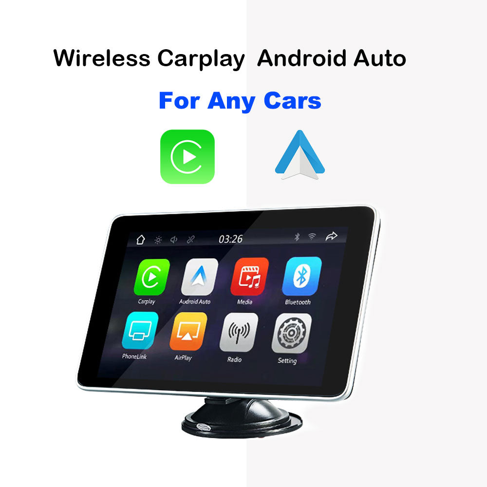 7.5inch Wireless Carplay Android Auto Tablet Portable Multimedia Player Car Radio MP5 Netflix Account Airplay FM Touch Screen For Cars rs Motocycle