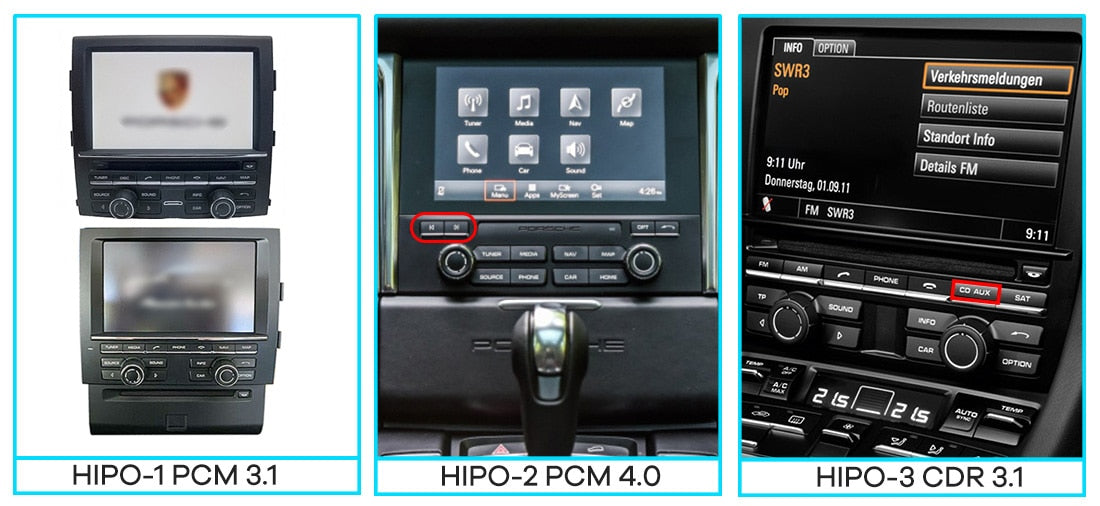 Wireless CarPlay Android Auto for Porsche 911 Boxster Cayman Macan Cayenne Panamera PCM3.1 4.0 2011-2018 Video Module Box