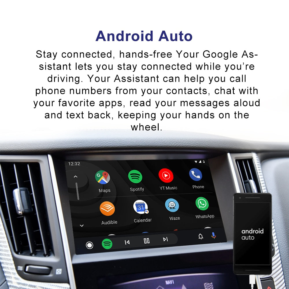 Wireless CarPlay Android Auto MMI Interface for Infiniti Q50 QX50 Q60 Q50L QX60 Q70 2015-2019 Video Module Box Mirror-Link