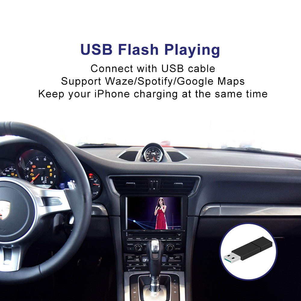 Wireless CarPlay Android Auto MMI Interface for Porsche 911 Bosxter Cayman Macan Cayenne Panamera Video Module Box Mirror-Link