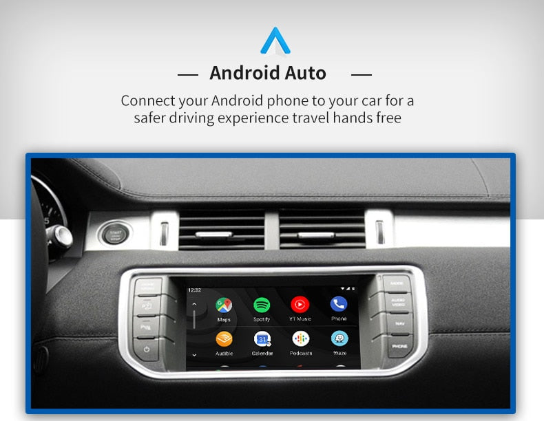 Wireless CarPlay Android Auto for Jaguar XE XF Land Rover Evoque Discovery 4 Module Box Multimedia Video Interface Decoder
