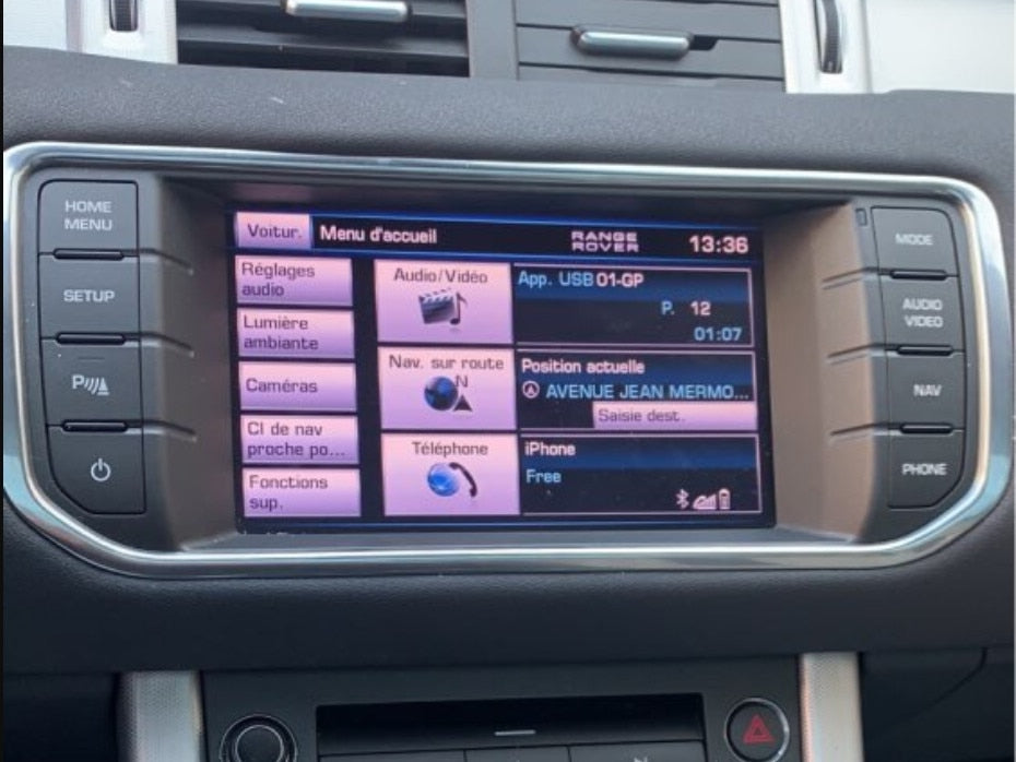 Wireless CarPlay Android Auto for Jaguar XE XF Land Rover Evoque Discovery 4 Module Box Multimedia Video Interface Decoder