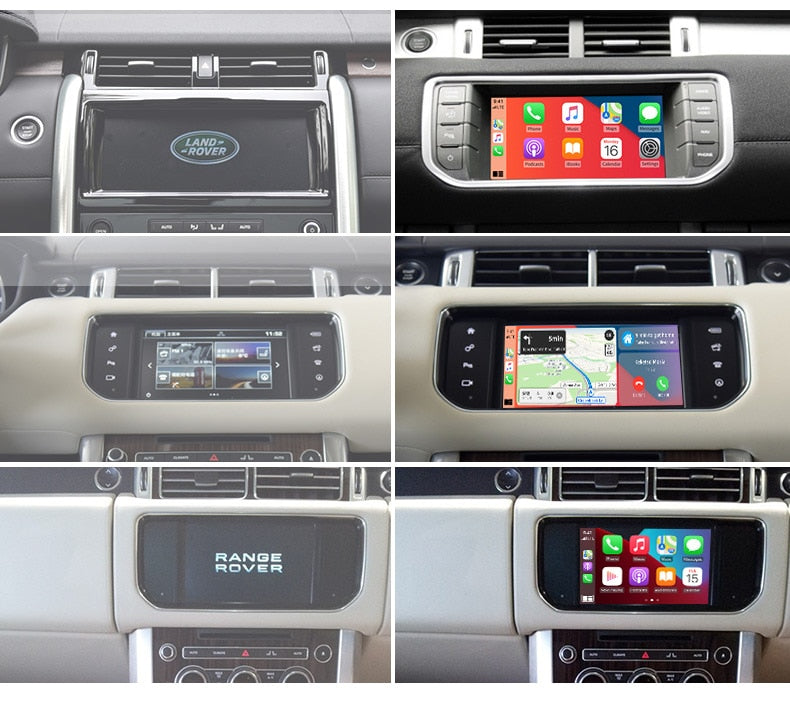 Wireless CarPlay Android Auto for Jaguar XE XF Land Rover Evoque Discovery 4 Module Box Multimedia Video Interface Decoder
