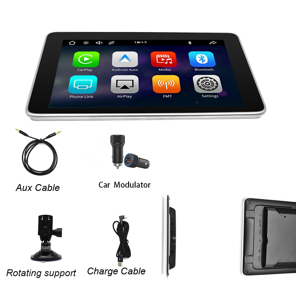 7.5inch Wireless Carplay Android Auto Tablet Portable Multimedia Player Car Radio MP5 Netflix Account Airplay FM Touch Screen For Cars rs Motocycle