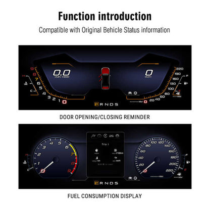 12.3" LCD Digital Dashboard Cluster For Ford Mustang 2012-2023 Car Panel Speedometer Virtual Cockpit
