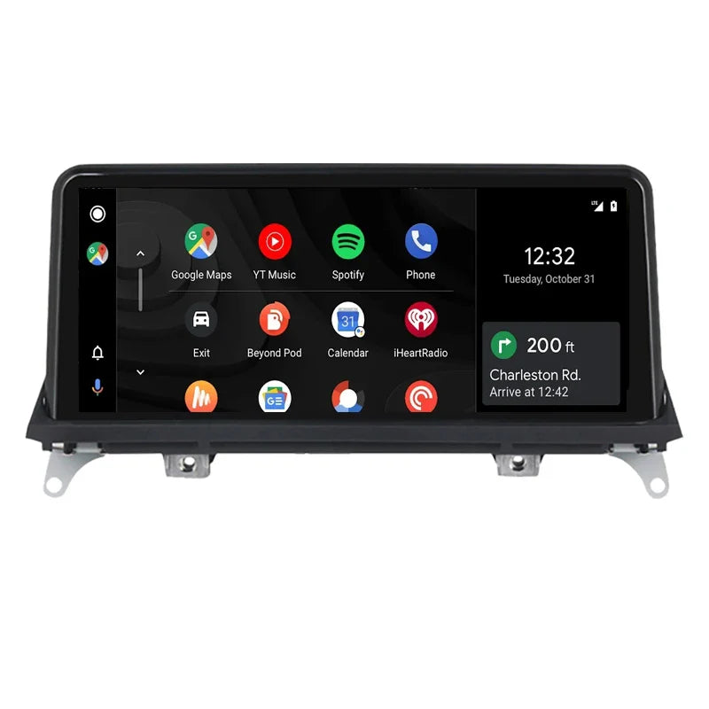 10.25" Wireless Apple CarPlay Android Auto Car Multimedia Screen for BMW X5 X6 E70 E71 F15 F16 2007-2017 Head Unit Video IPhone