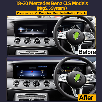 24.6'' For Mercedes-Benz CLS 2018-2020 Android Screen  Infotainment Navigation System Car Multimedia Touch Screen Head Unit Car Radio + Digital Dashboard Cluster