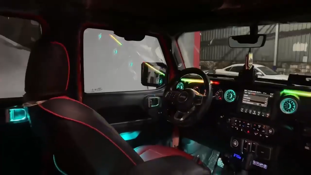 Upgrade Symphony Led Car Interior Ambient Lighting for Jeep Wrangler JL 2018-2024 Atmosphere Strip Accessories Decoration